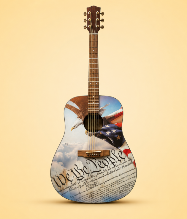 We the People Custom Acoustic Guitar